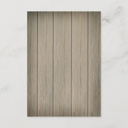 素朴で風変わりな披露宴カード エンクロージャーカード (裏面)