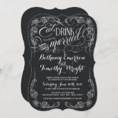 素朴で黒いバーラップによって型抜きされる結婚式招待状 招待状 (正面/裏面)