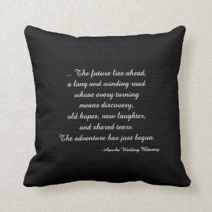 素朴で黒くフェイクなバーラップのアパッシュの結婚式の天恵 クッション