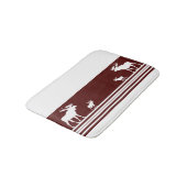 素朴なあずき色のアメリカヘラジカの記憶泡のバス・マット バスマット (アングル)