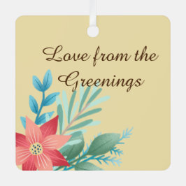 素朴なかわいらしスタイルファミリー伝統的ファームハウス メタルオーナメント