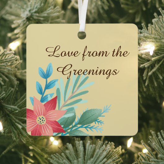 素朴なかわいらしスタイルファミリー伝統的ファームハウス メタルオーナメント (インサイチュ)