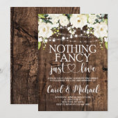 素朴なだけ 愛だけの招待状 招待状 (正面/裏面)