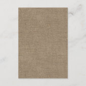 素朴なひまわりとストリングライトの麻の披露宴 エンクロージャーカード (裏面)