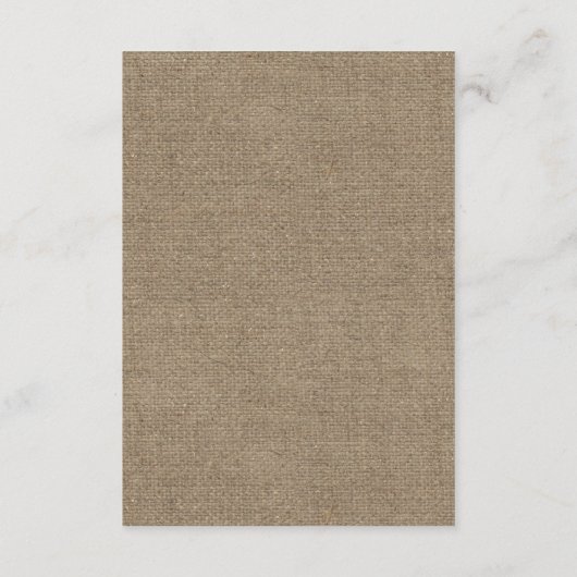 素朴なひまわりとストリングライトの麻の披露宴 エンクロージャーカード (裏面)