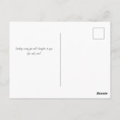 素朴なひまわりとレモン 癒やし ポストカード (裏面)