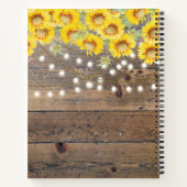 素朴なひまわりのウッドストリングライトの作り方 ノートブック (裏面)