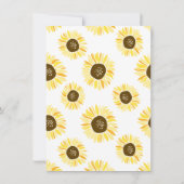 素朴なひまわりのメイソンジャー テーブルナンバー (裏面)