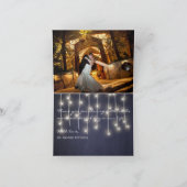 素朴なひまわりの写真入りウェディングサンクスカード サンキューカード (内部)