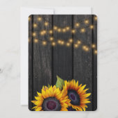 素朴なひまわりの計画変更のお知らせ 招待状 (裏面)