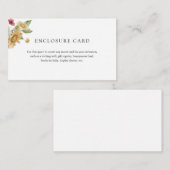 素朴なひまわり封筒カード エンクロージャーカード (正面/裏面)