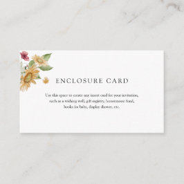 素朴なひまわり封筒カード エンクロージャーカード