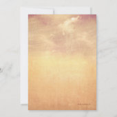 素朴なひまわり畑の花の退職パーティー 招待状 (裏面)