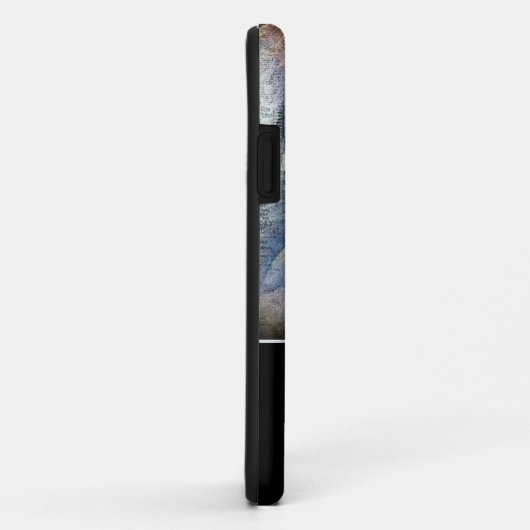 素朴なひまわり蝶の儚いモノグラム Case-Mate iPhoneケース (裏面/右)