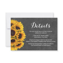 素朴なひまわり黒板ウェディングの詳細