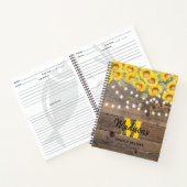 素朴なひまわり ウッドストリングライト レシピ ノートブック (内部)