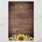 素朴なひまわり メイソンジャー ライト - 格安の結婚式 (裏面)