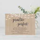 素朴なひもはリハーサルの夕食の招待をつけます 招待状 (スタンド正面)