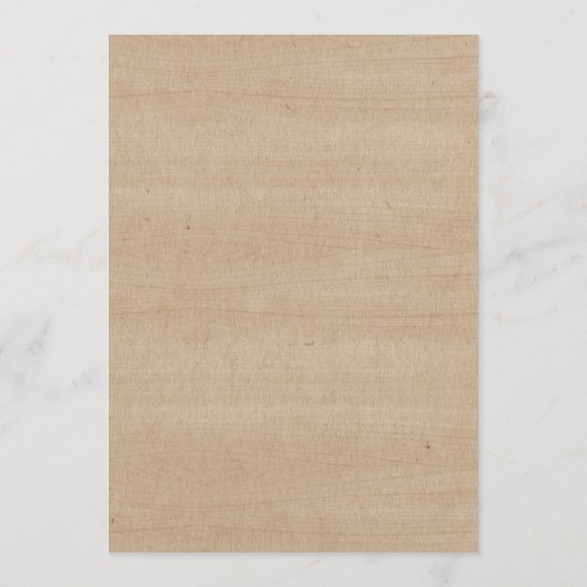 素朴なひもは氏および夫人結婚式招待状をつけます プログラム (裏面)