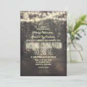 素朴なひもは結婚式招待状をつけます 招待状 (スタンド正面)