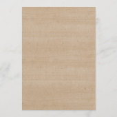 素朴なひもライト私達は結婚式招待状カードをします プログラム (裏面)