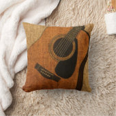 素朴なアコースティックギター クッション (ブランケット)