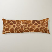 素朴なアフリカのファッションのサファリの動物のキリンのプリント ボディピロー (裏面)