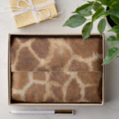 素朴なアフリカのファッションサファリ動物キリンプリント 薄葉紙 (ギフト)