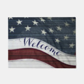 素朴なアメリカのドア・マット ドアマット (正面)