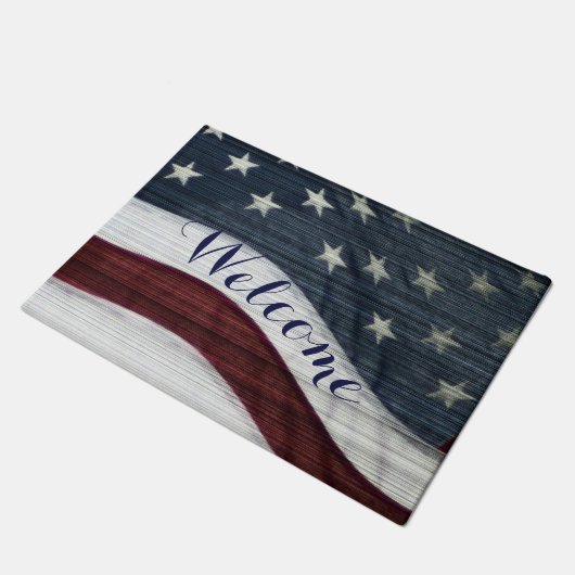 素朴なアメリカのドア・マット ドアマット (アングル)