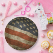 素朴なアメリカの旗の独立自由MAGA ペーパープレート (パーティー)