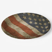 素朴なアメリカの旗の独立自由MAGA ペーパープレート (アングル)