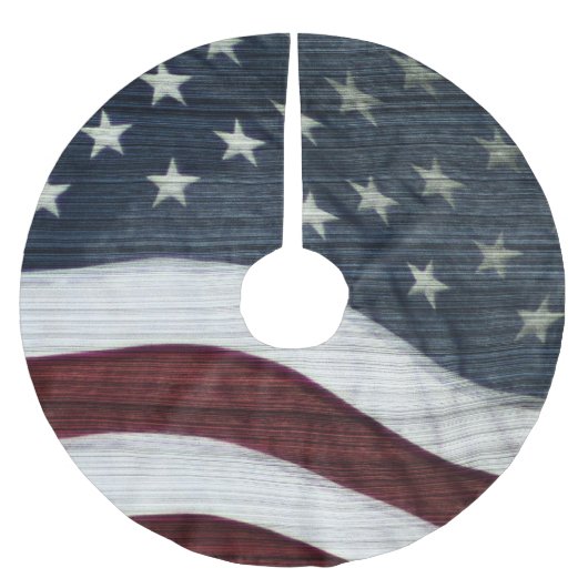 素朴なアメリカの木のスカート ブラッシュドポリエステルツリースカート (正面)