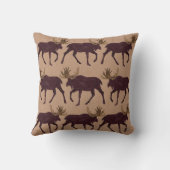 素朴なアメリカヘラジカのフェイクなレザールックの家の装飾 クッション (裏面)