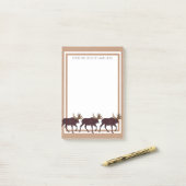 素朴なアメリカヘラジカのフェイクなレザールックの総本店 ポストイット (デスク上)