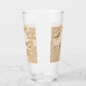 素朴なアンティークの音符 タンブラーグラス (左)