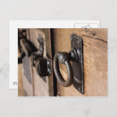 素朴なアンティークドアハンドルとラッチ ポストカード (正面/裏面)