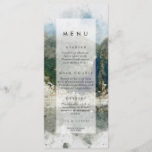 素朴なイタリア人のアマルフィの結婚式メニューカード メニュー (正面)
