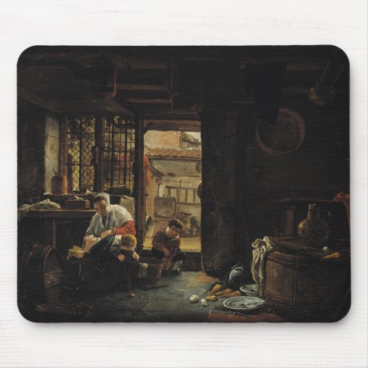 素朴なインテリア マウスパッド (正面)