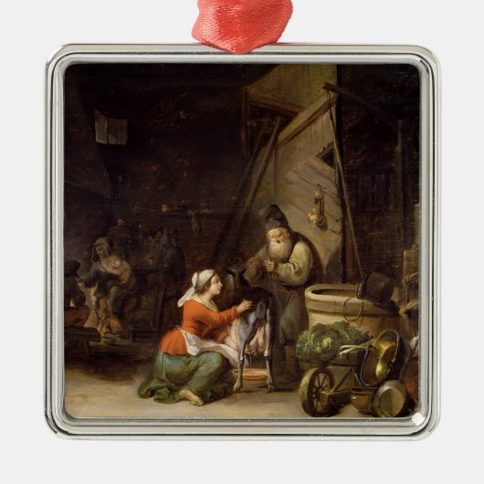 素朴なインテリア メタルオーナメント (正面)