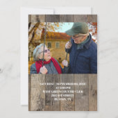 素朴なウェスタンカントリー風 50周年結婚記念日 招待状 (裏面)