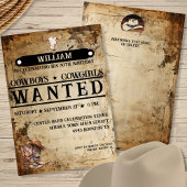 素朴なウェスタン風の誕生日パーティーへの招待状 招待状