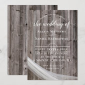 素朴なウェディング招待状 招待状 (正面/裏面)