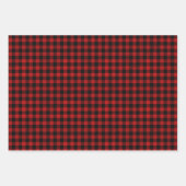 素朴なウッドランドのクリスマスギフト包装紙trio ラッピングペーパーシート (正面)