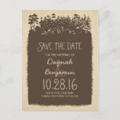 素朴なウッドランドの木々は日付はがきを除く 案内ポストカード (正面)