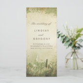 素朴なウッドランドの結婚式 プログラム (スタンド正面)