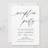 素朴なエレガントな披露宴パーティーの招待状 招待状 (正面)