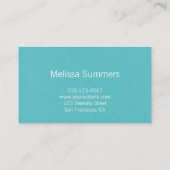 素朴なエレガントな花の白いデイジー 名刺 (裏面)