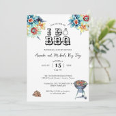 素朴なエレガントな裏庭で私たちはBBQリハーサルディナーをします 招待状 (スタンド正面)