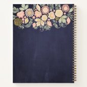 素朴なエレガントフローラ料理本レシピ雑誌 ノートブック (裏面)